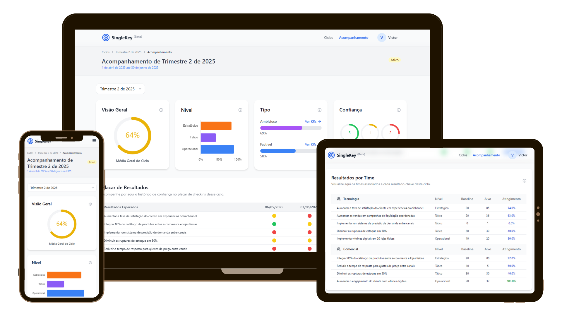 Dashboard de Acompanhamento de Resultados